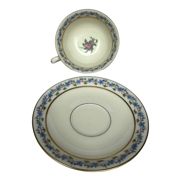 Lenox Fairmount Pattern Vintage 1960's Bone Chins Teacup And Saucer Set - Picture 7 of 7